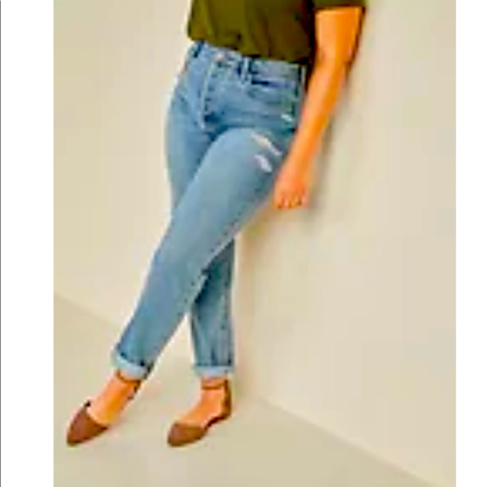 Extra High Waisted Straight Leg Jeans